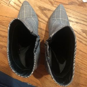 Plaid booties